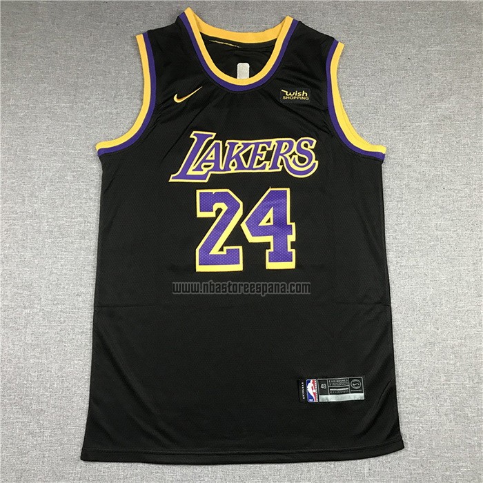 Camiseta Los Angeles Lakers Kobe Bryant NO 24 Earned 2020-21 Negro